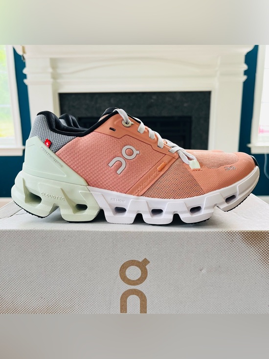 On Running Shoes - On Cloudflyer 4 Women's Sneakers Running Shoes Peach Aloe 71.98669